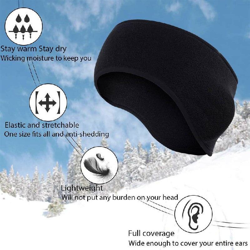 Fleece Unisex Headband & Ear Cover/Warmer - Perfect For Winter