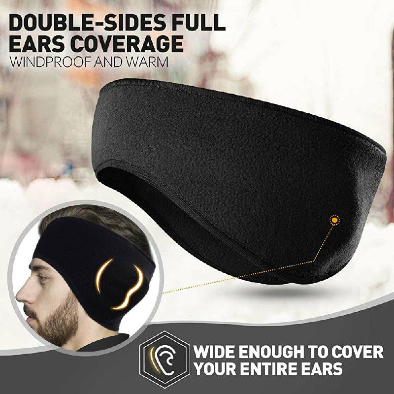 Fleece Unisex Headband & Ear Cover/Warmer - Perfect For Winter