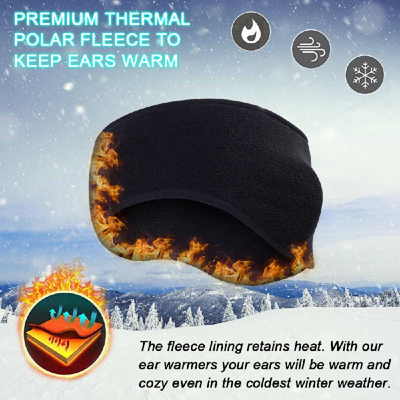 Fleece Unisex Headband & Ear Cover/Warmer - Perfect For Winter