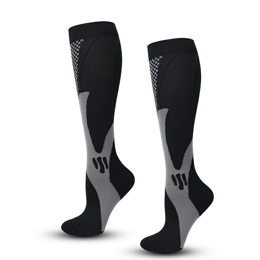 One Pair of Compression Socks Sports Calf Shin Leg Socks for Running Unisex, Black