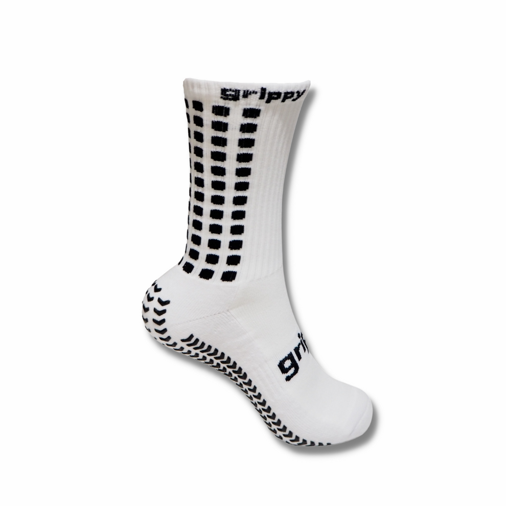 Grippy White Football Grip Socks