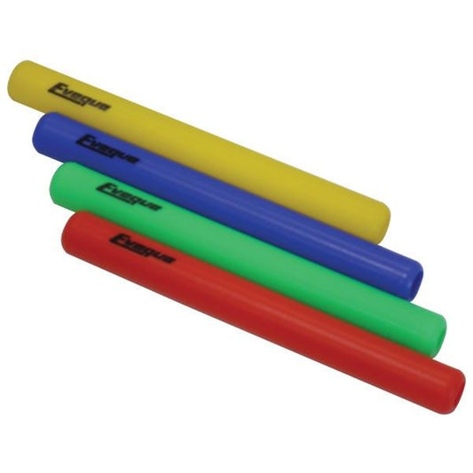 Set of 4 Relay Batons Coloured Plastic