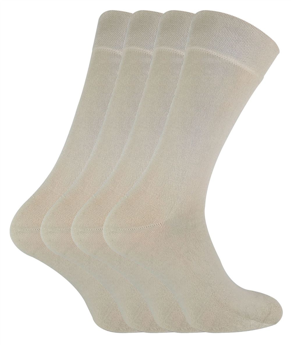 4 PAIRS Ladies Bamboo Crew Socks - CR2