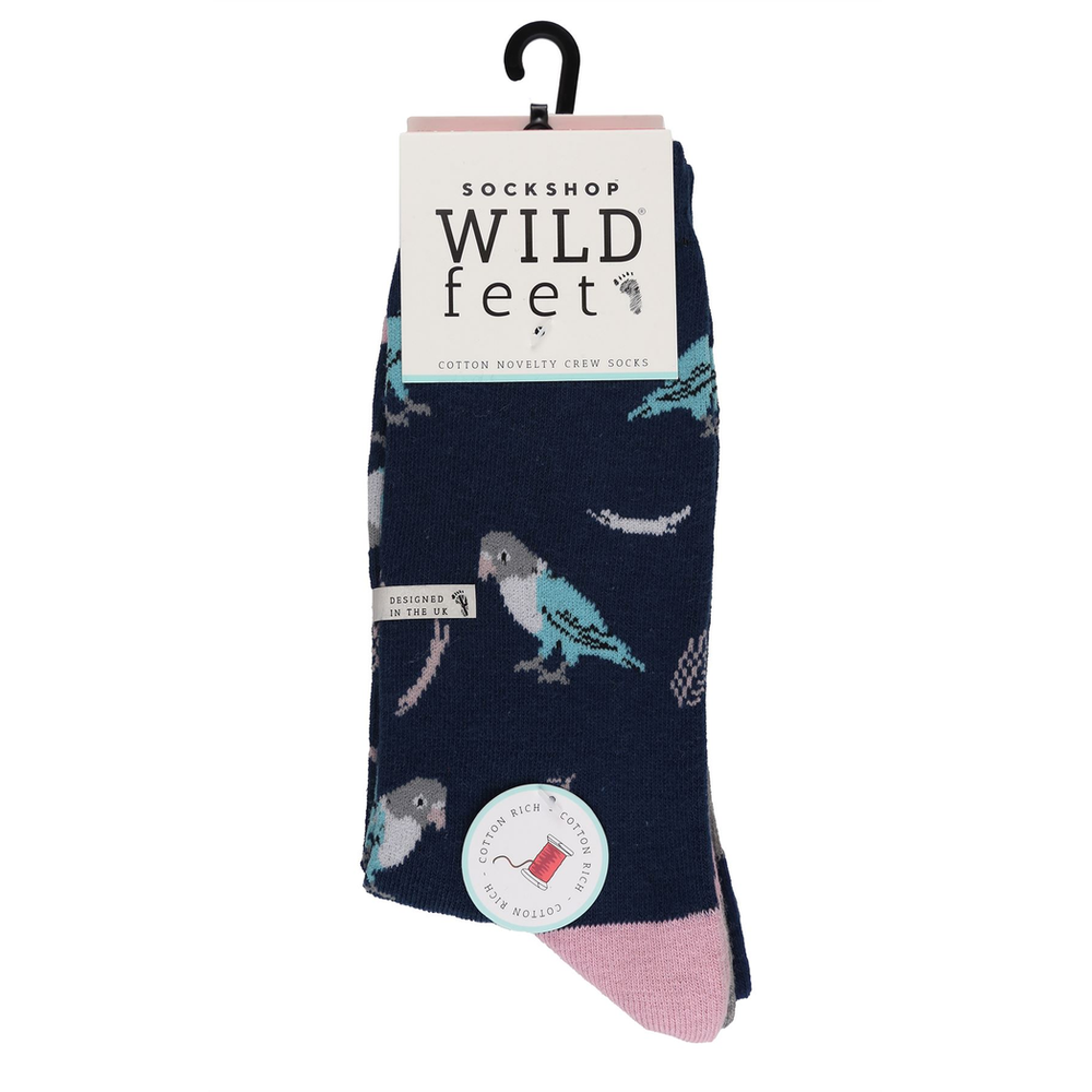 3PK - Wildfeet Novelty Jacquard Socks (4-8 / Fox)