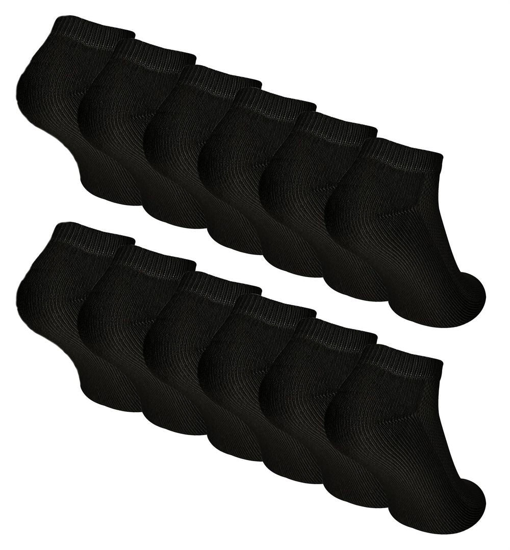 Sock Snob - Kids 12 Pack Bamboo Trainer Socks