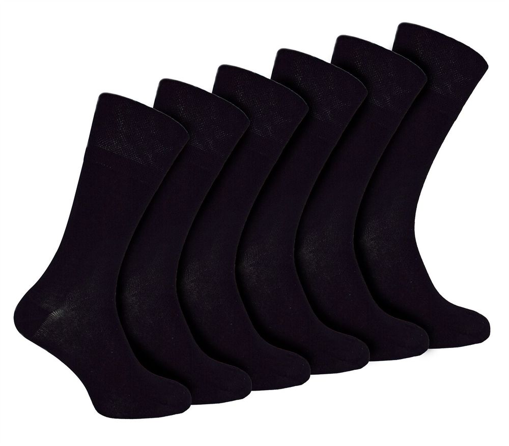 IOMI Footnurse - Mens 6 Pair Bamboo Non Elastic Socks