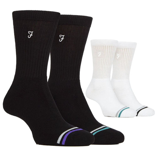 Farah - 4 Pack Mens Bamboo Leisure Socks