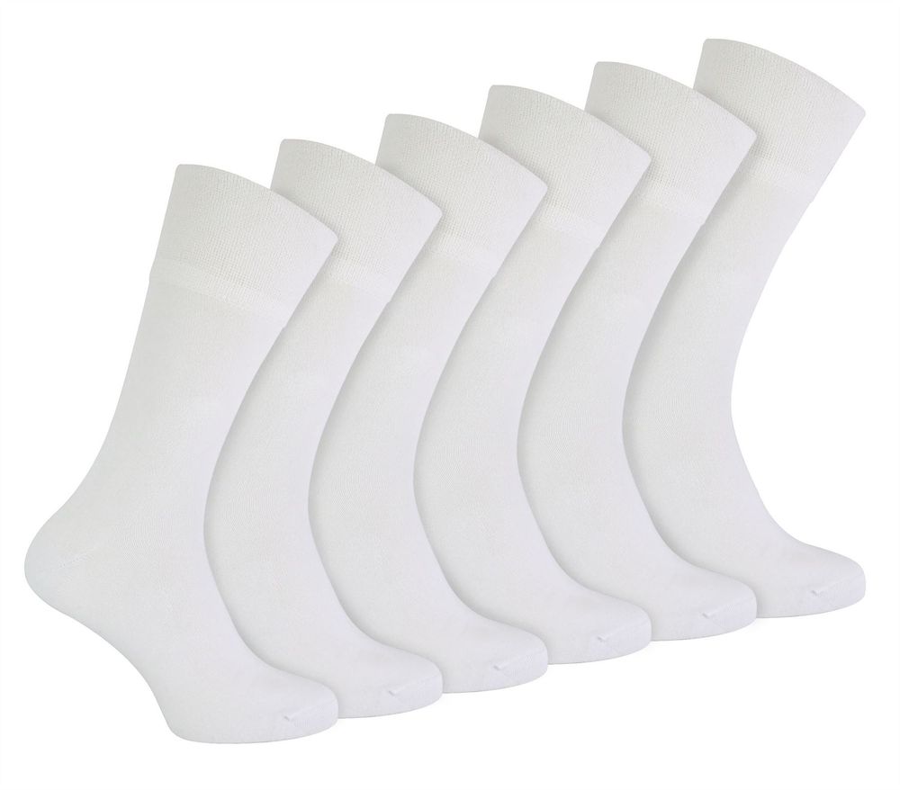 IOMI Footnurse - Mens 6 Pair Bamboo Non Elastic Socks