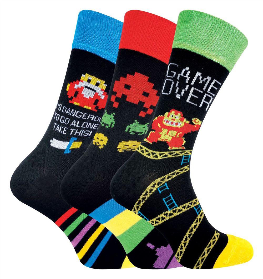 3 Pairs Retro Gaming Socks