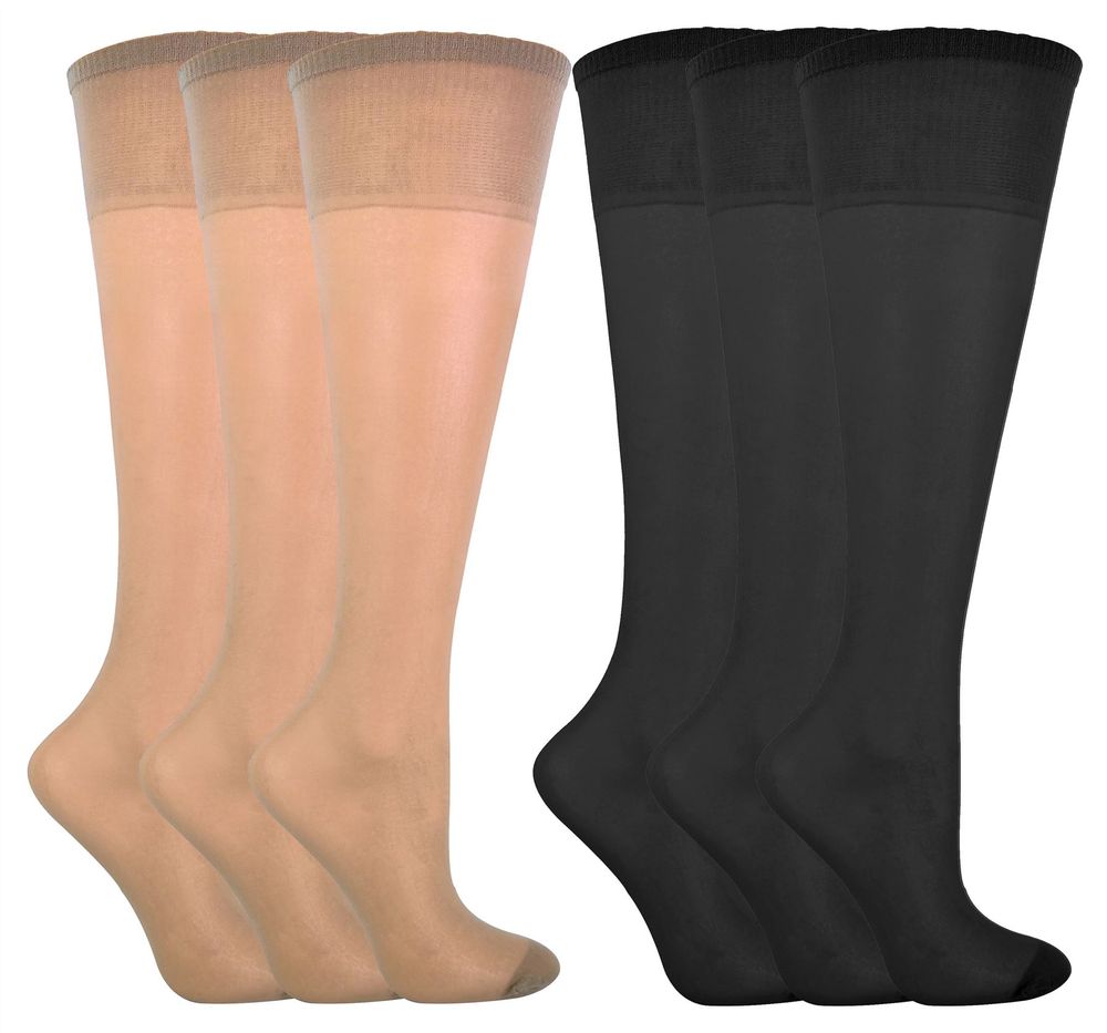 LIVIA - 3 Pairs Knee High Pop Socks