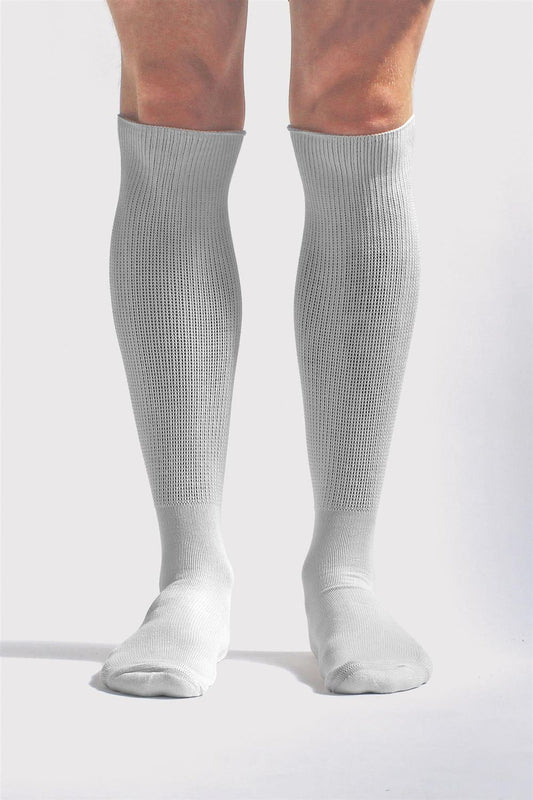 Dr.Socks Long Bamboo Diabetic Socks (9-11 / White)