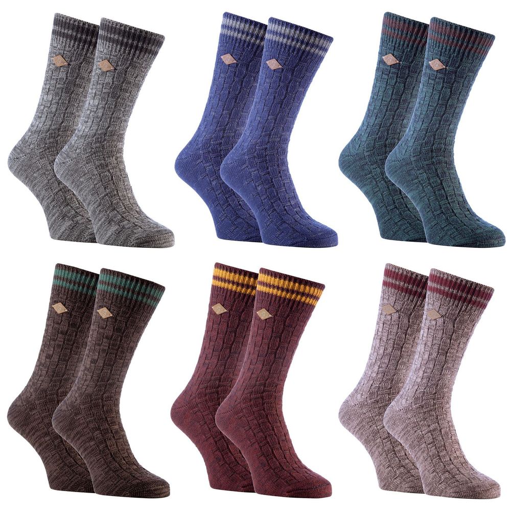 Farah 1920 - 2 Pairs Mens Knit Socks