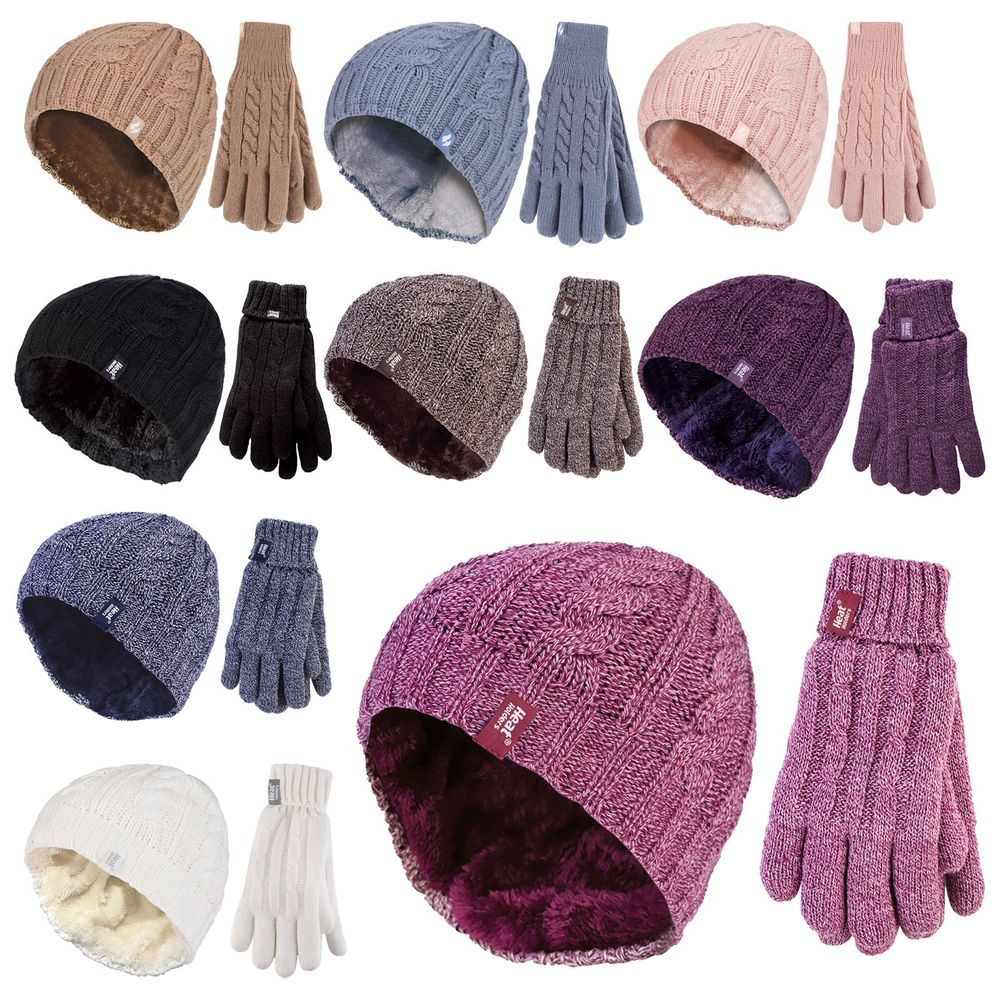 Heat Holders - Ladies Set - Hat & Gloves