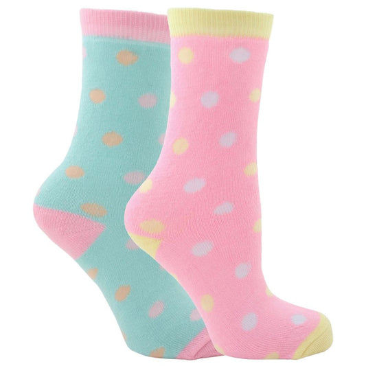 RJM - Girls 2 Pack Thermal Design Socks