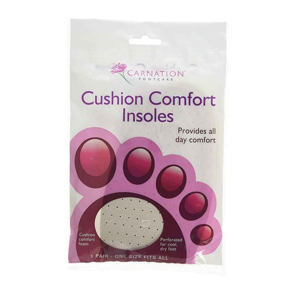 Carnation Foot Care Cushion Comfort Insole One Size Fits All, 1 Pair