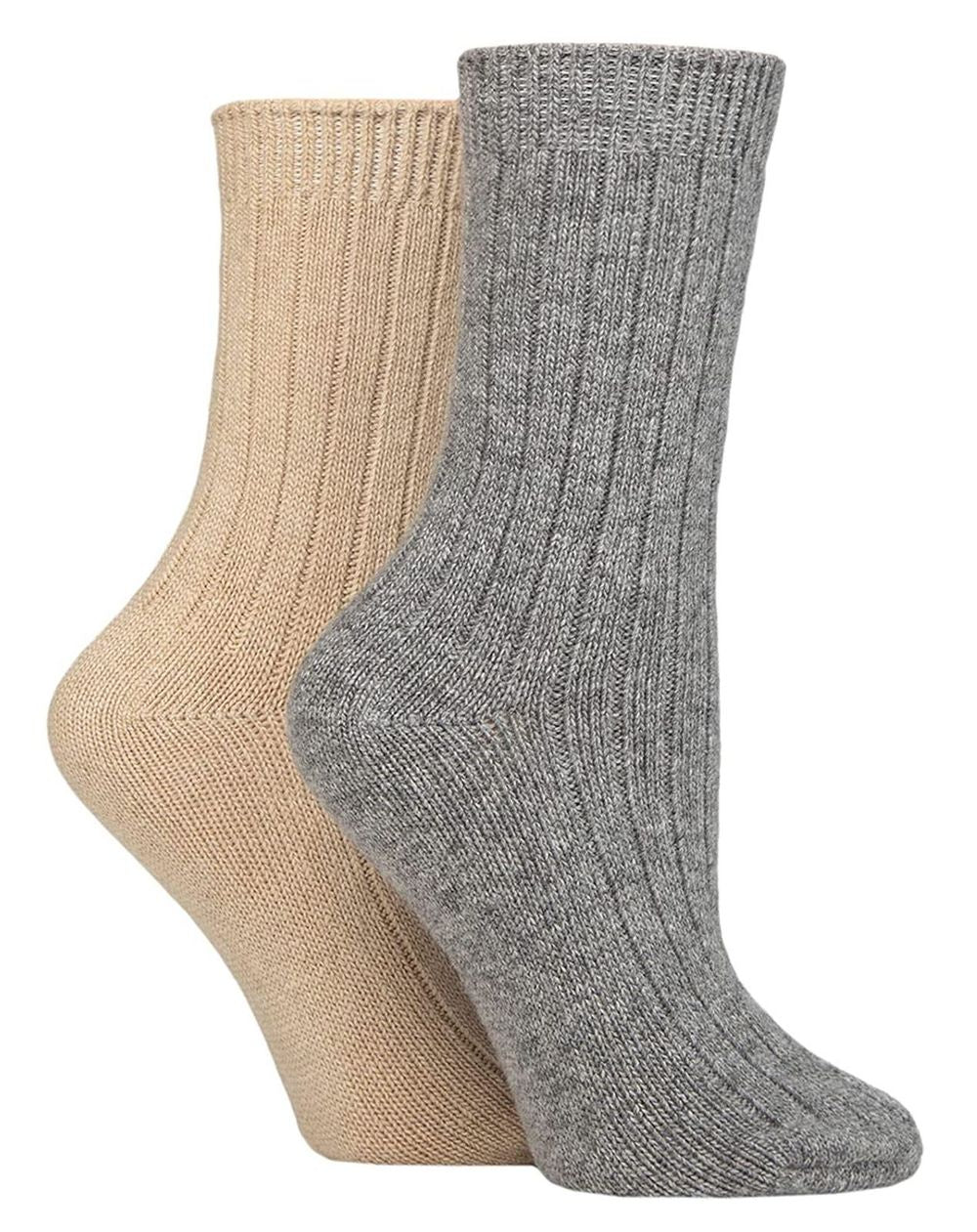 2PK - Wildfeet Cashmere Bed Socks