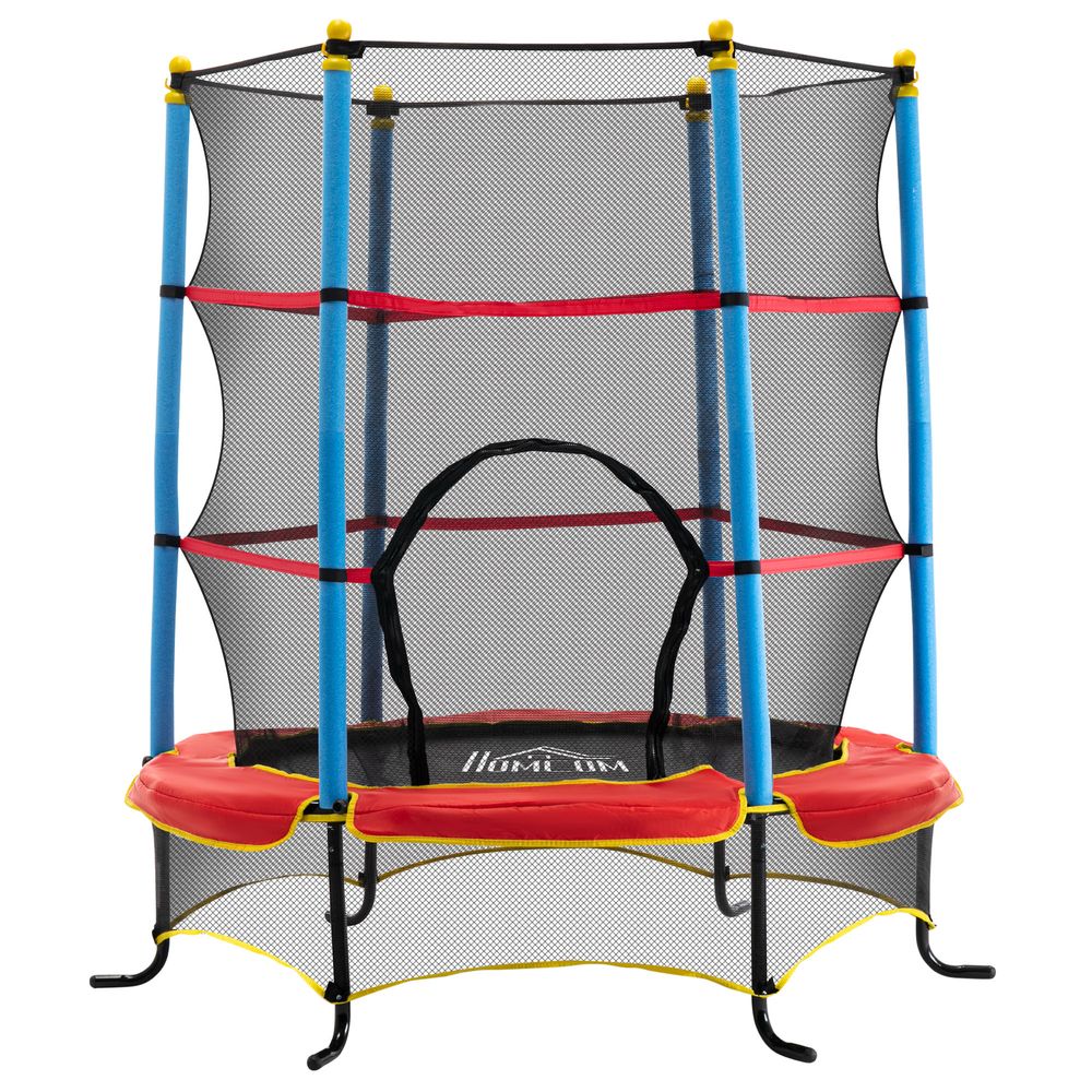 Trampoline for Kids w/Enclosure Net Built-in Zipper Safety Pad 3-6 Year