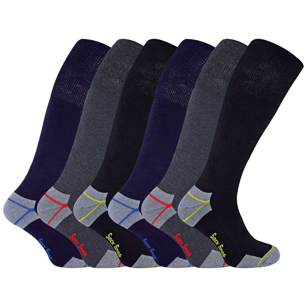 Sock Snob - 6 Pack Knee High Work Socks