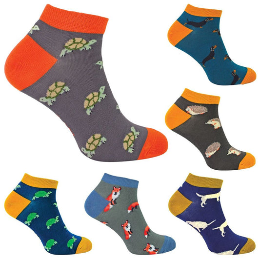 Mr Heron Mens Bamboo Trainer Socks