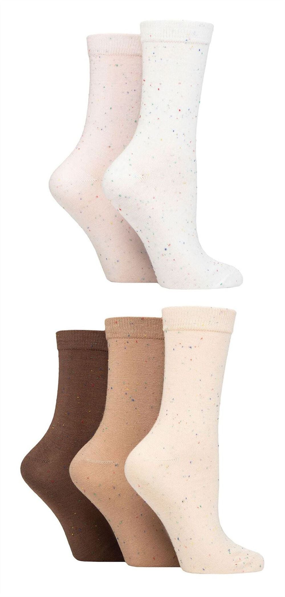 5PK - Wildfeet Jacquard Crew Socks