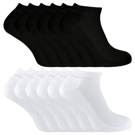 Sock Snob - Kids 12 Pack Bamboo Trainer Socks