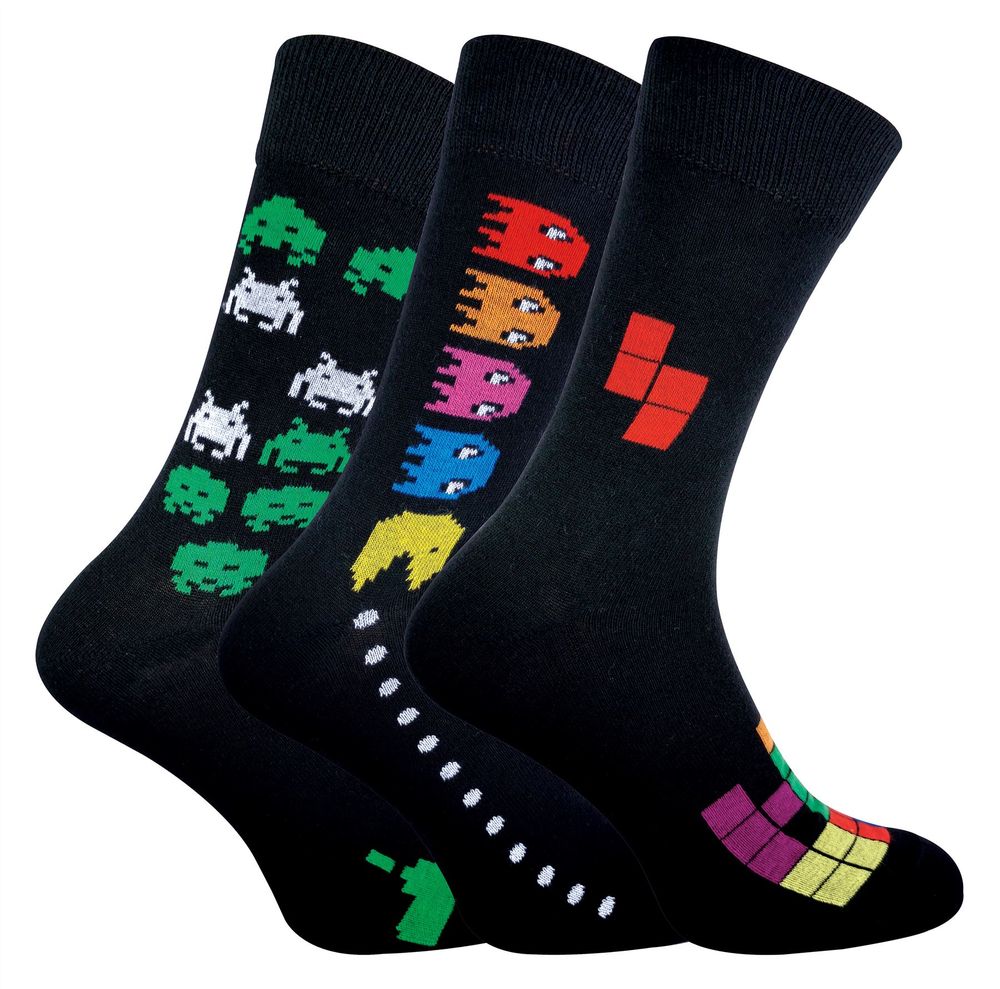 3 Pairs Retro Gaming Socks