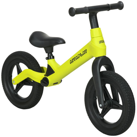 Baby Balance Bike, Training Bike w/ Adjustable Seat and Handlebar - Green