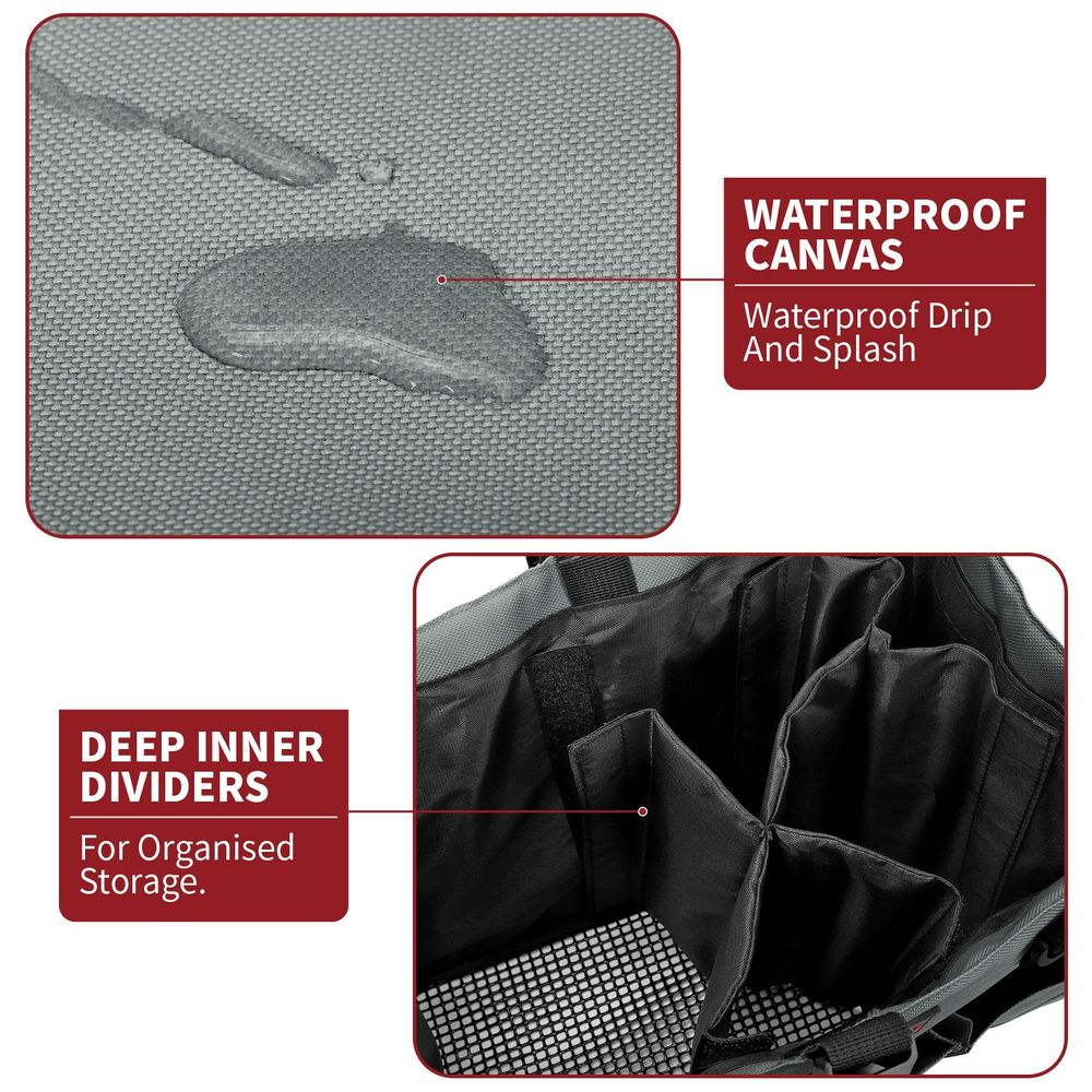 Cleaning Caddy Multifunctional Storage Organiser Bag Medium Dark Grey