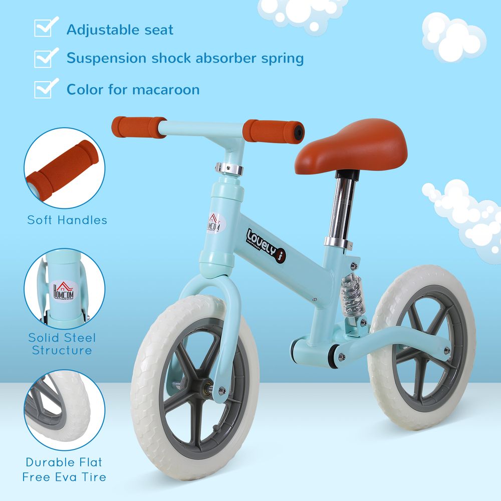 Kid Balance Bike ChildrenBicycle Adjustable Seat 2-5 Years No Pedal  HOMCOM