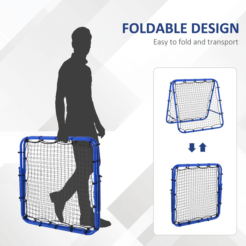 Rebounder Net Football Target Goal Training Adjustable Angles HOMCOM