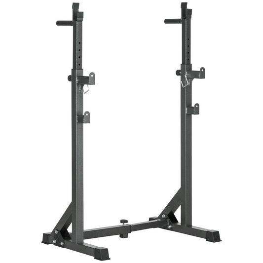 SPORTNOW Heavy Duty Squat Rack, Adjustable Weight Barbell Stand, for Home, Gym