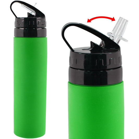 Silicone Squeezy Water Bottle_Green     839020