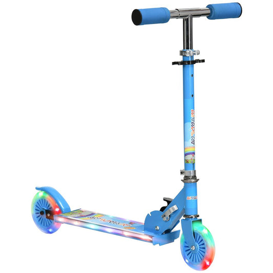 Scooter for kids Aged 3-7 Years w/ Lights, Music, Adjustable Height - Blue
