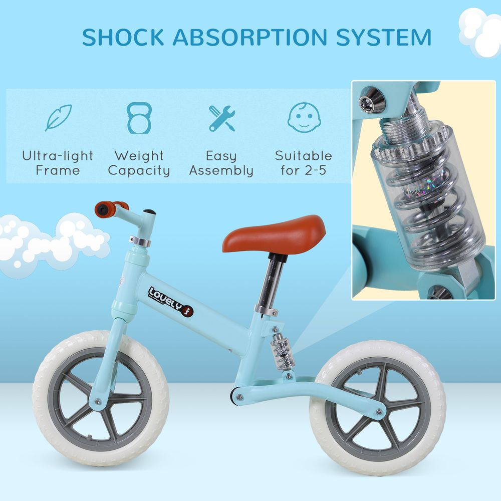 Kid Balance Bike ChildrenBicycle Adjustable Seat 2-5 Years No Pedal  HOMCOM