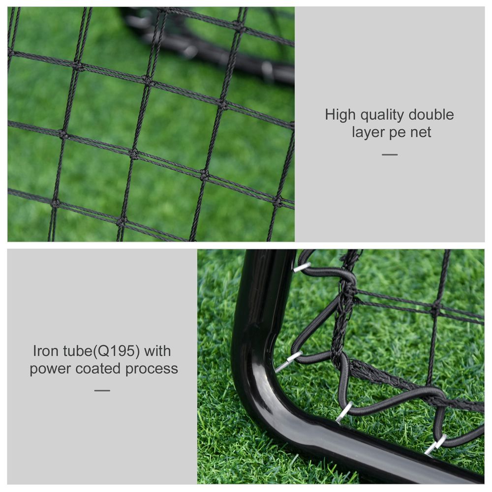 Adjustable Angle Rebounde Training Set w/ All Weather Double Layer Net HOMCOM