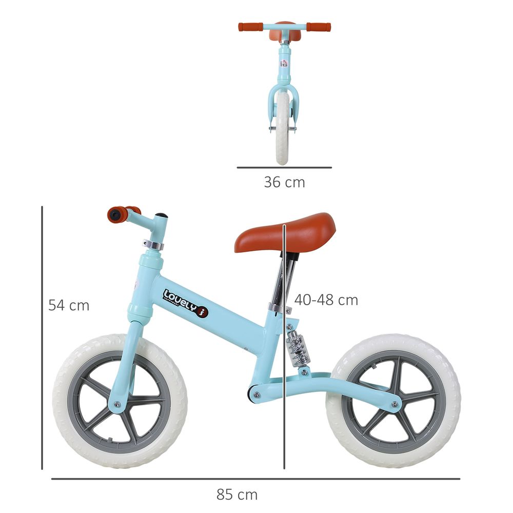Kid Balance Bike ChildrenBicycle Adjustable Seat 2-5 Years No Pedal  HOMCOM