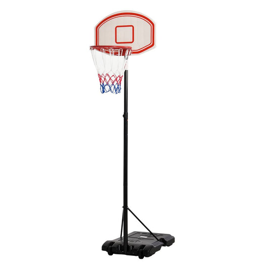 Basketball Stand 175-215cm Adjustable Height Sturdy Hoop w/ Wheels Base HOMCOM