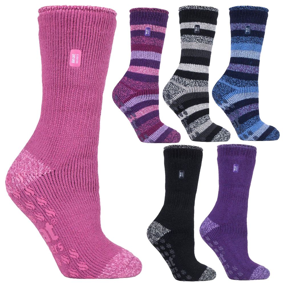 Heat Holders - Ladies Juniper / Petunia Slipper Socks