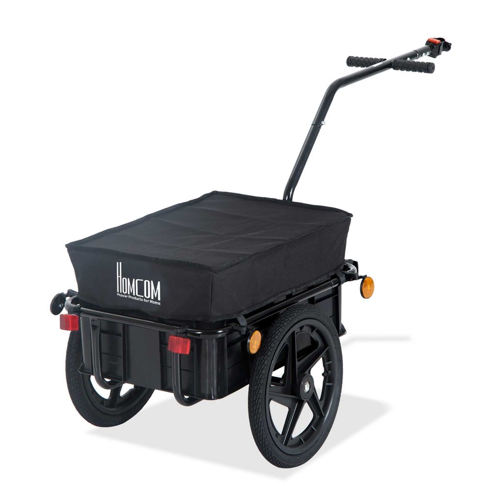 Bike Trailer Stroller Cargo Trailer Black